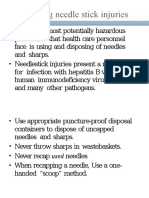 Prevent needlestick injuries with safe disposal