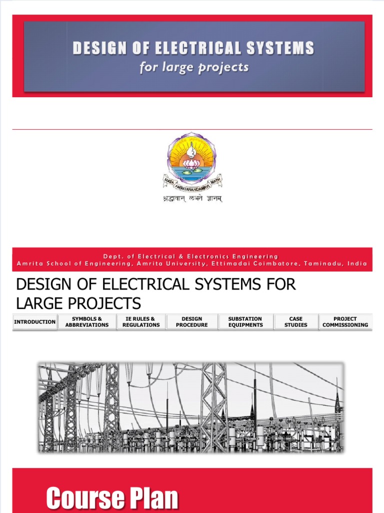 Electrical System Design for Large Projects | PDF | Electrical ...