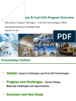 U.S. DOE Hydrogen & Fuel Cells Program Overview: Will James, Program Manager - Fuel Cell Technologies Office