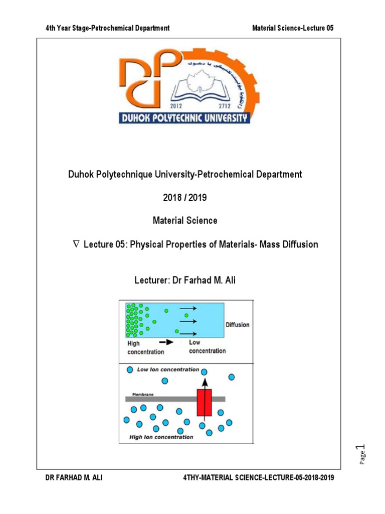 Duhok Polytechnique University-Petrochemical Department 2018 / 2019 ...