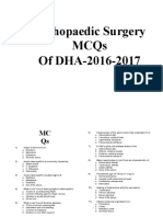 DHA (16-17) Orthopaedics-MCQs With Ans