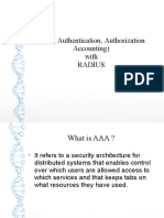 AAA (Authentication, Authorization Accounting) With Radius