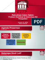 Presentasi Rekrutmen Calon Hakim PDF
