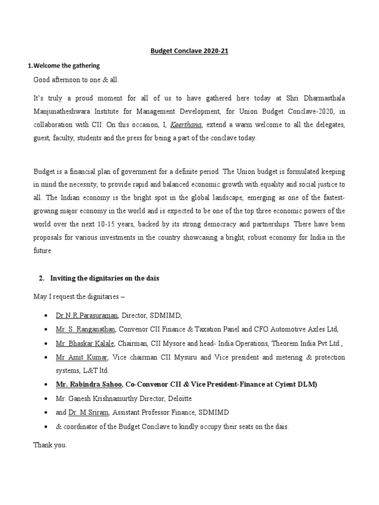 MOC Script Keerthana | PDF | Economies | Business