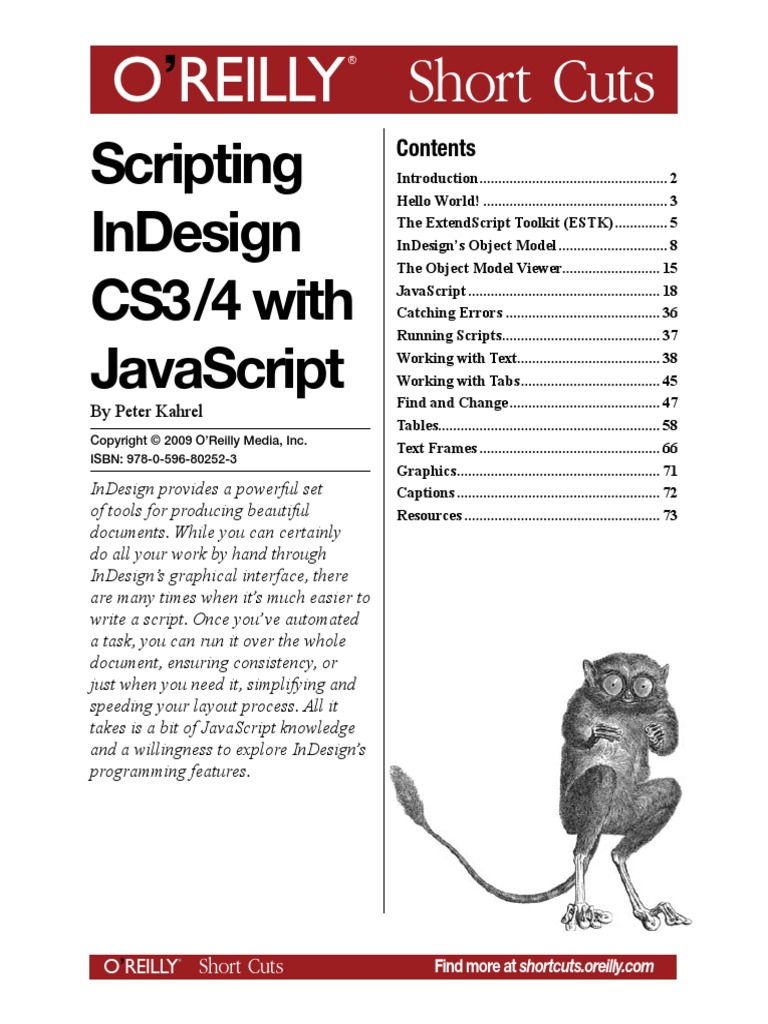 Scripting Indesign Cs3-4 With Javascript - Jon Duckett | PDF