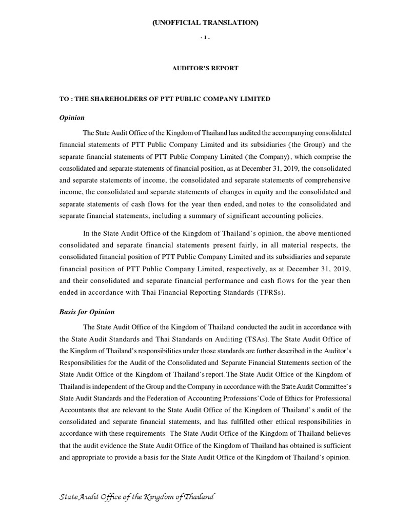 PTT Public Company Limited-Annual Report (Feb-20-2020) | PDF | Going ...