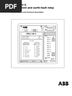 Spaj 140 C Overcurrent and Earth-Fault Relay: User S Manual and Technical Description