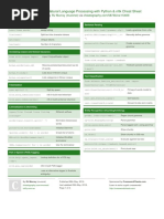 Natural Language Processing With Python & NLTK Cheat Sheet: by Via