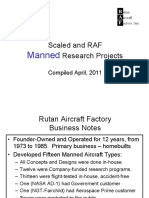 Scaled and RAF Research Projects: Manned