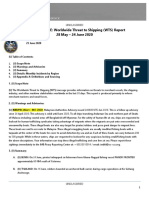 U.S. Navy Office of Naval Intelligence Worldwide Threat To Shipping (WTS) For 28 May - 24 June 2020