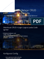 Codeigniter Belajar CRUD - Login Logout Untuk Pemula