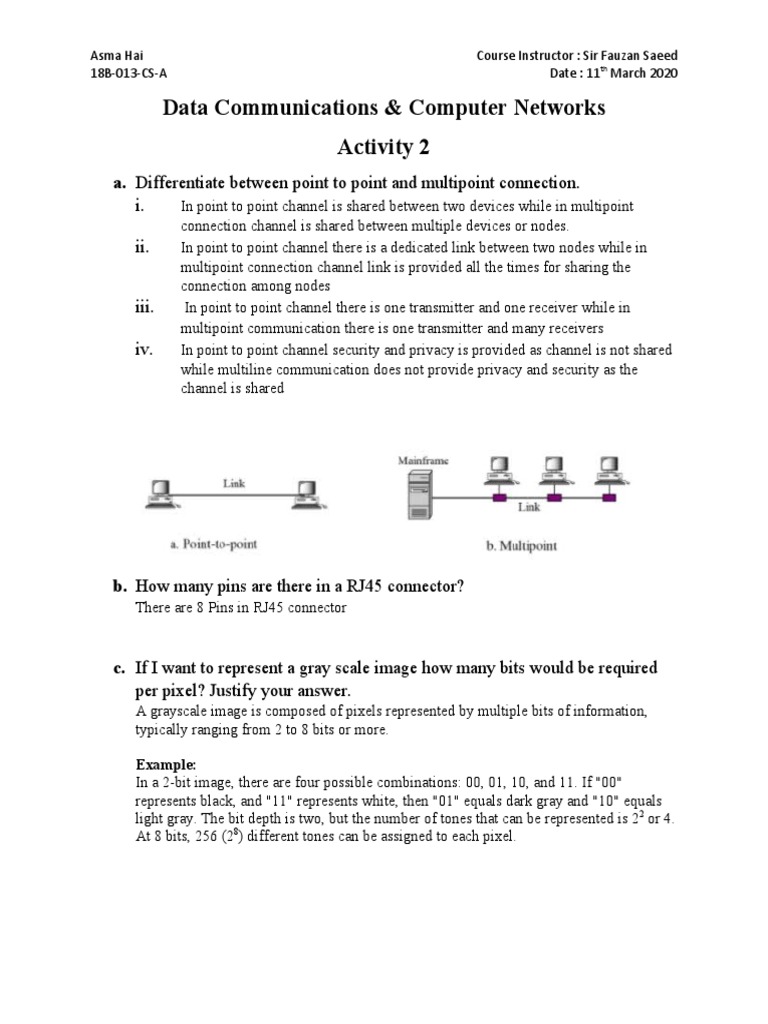 Data Communications - Activity 2 | PDF | Games & Activities