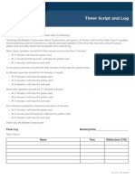 Toastmasters 675E Timer Script and Log A4