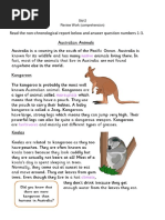 Read The Non-Chronological Report Below and Answer Question Numbers 1-3