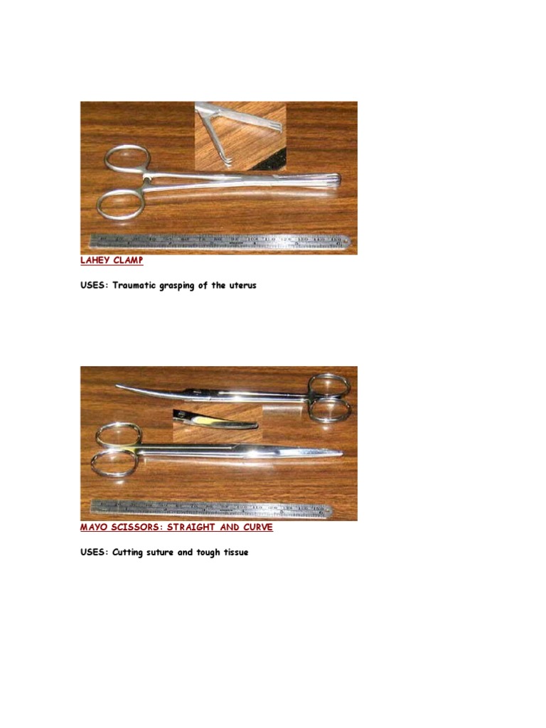 Surgical Instruments and Their Uses | PDF