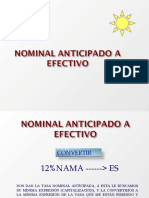 Nominal Anticipado A Efectivo