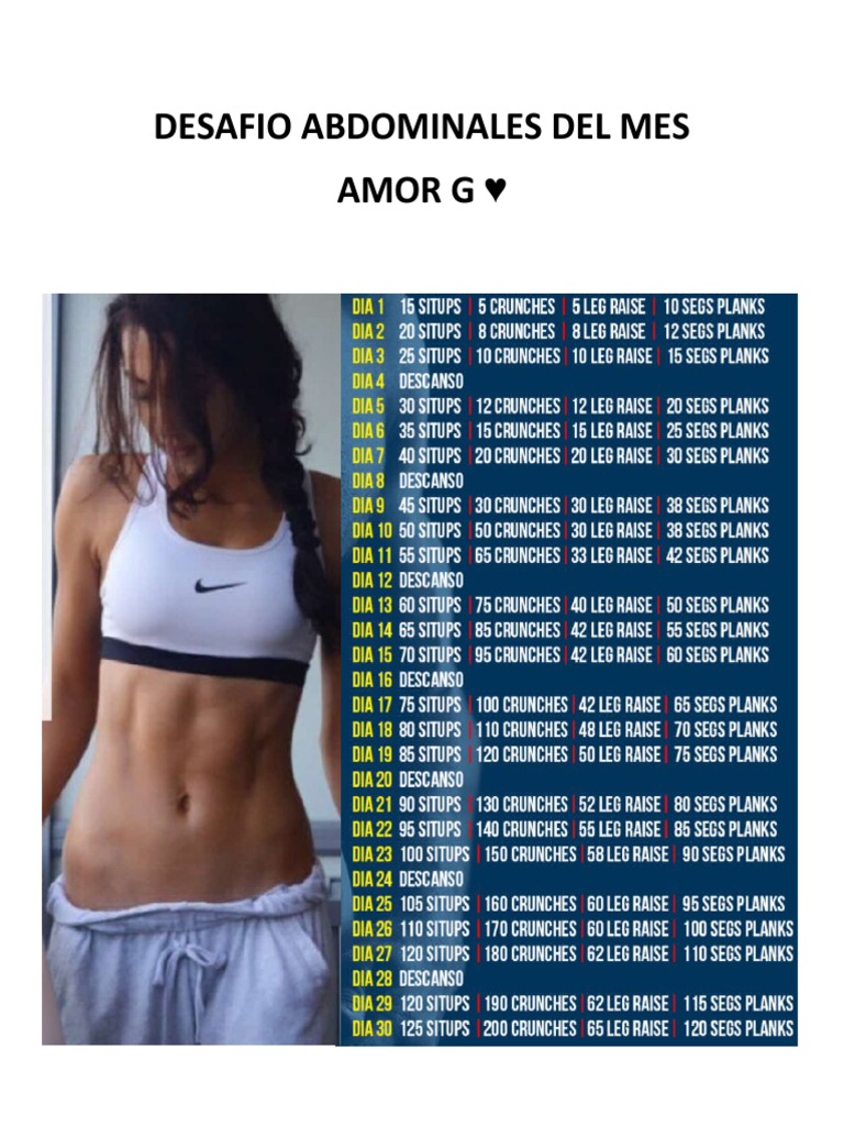 Desafio Abdominales Del Mes PDF