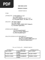 The Indicative - Verbul A Fi Conjugat La Toate Timpurile Verbale