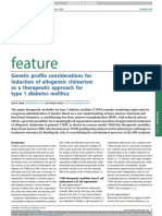 Consideraciones Del Perfil Genético para La Inducción Del Quimerismo Alogénico Como Enfoque Terapéutico para La Diabetes Mellitus Tipo 1 PDF