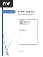 Project Report: Water Temperature Controller