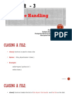 File Handling Techniques