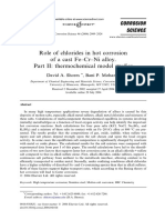 2004 Role of Chlorides in Hot Corrosion of A Cast Fe-Cr-Ni Alloy Part II Thermochemical Studies PDF