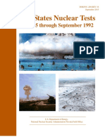 Nited States Nuclear Tests: July 1945 Through September 1992