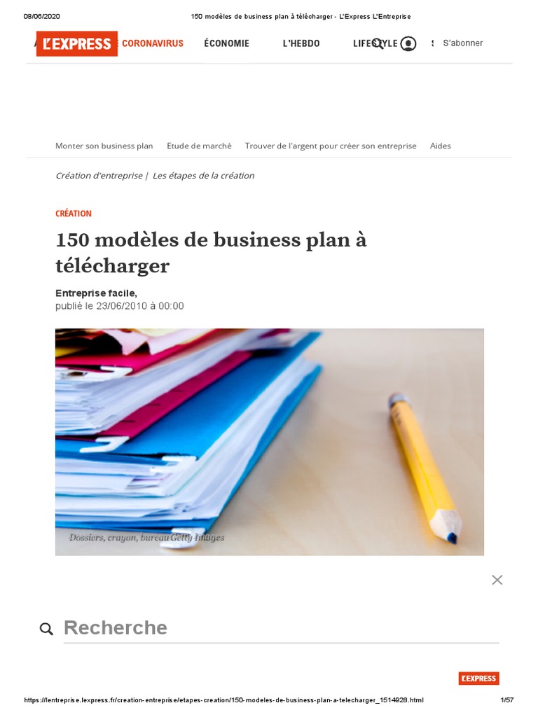 150 Modeles De Business Plan A Telecharger 150 Modèles de Business Plan À Télécharger - L'Express L'Entreprise | PDF |  Plan d'affaires | Repas