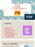Cancer Still A Mystery???: by Udayanidhi R 2016303058