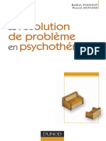 Pascal Antoine, Rollon Poinsot - La resolution de probleme en psychotherapie