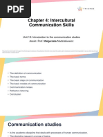 Chapter 4: Intercultural Communication Skills