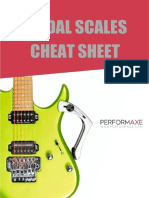 Modal Scales Cheat Sheet - Perfomaxe