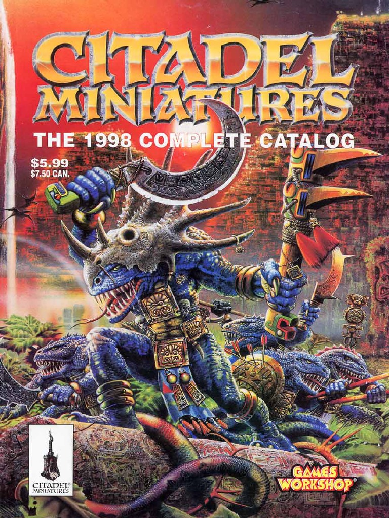 1998 - Games Workshop Complete Citadel Miniatures Catalog US