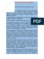 SALUD MENTAL EN EL PERÚ Y REGIÓN HUANUCO