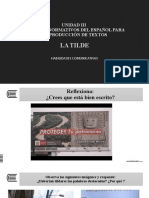 8. Semana 10 y 11 Reglas del uso de la tilde