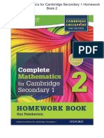 Complete Mathematics For Cambridge Secondary 1 Homework Book 2