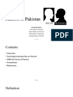Racism in Pakistan: Saira Zahid (1503010) Rania Malik (150301018) Saba Sohail (150301019) Zeeshan Tariq (1503010)