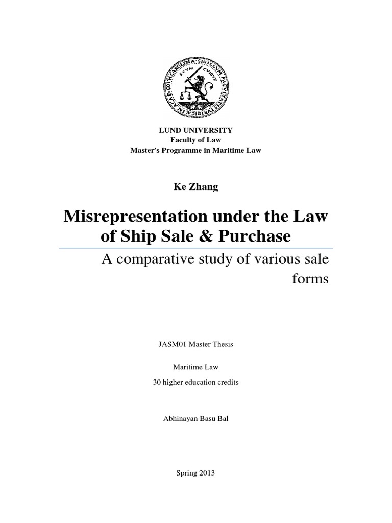 Misrepresentation S&P | PDF | Misrepresentation | Damages