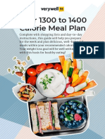 1300 Calorie Meal Plan PDF