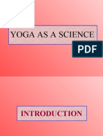Yoga As A Science
