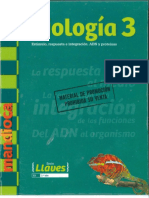 3° BIOLOGIA ESTIMULO RESPUESTA E INTEGRACION ADN Y PROTEINAS MANDIOCA SERIE LLAVES