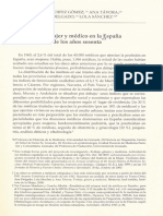 Ser Mujer Medico en España 1960 PDF