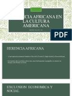 Herencia Africana en La Cultura Americana