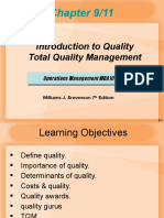 Chapter 9/11: Introduction To Quality Total Quality Management