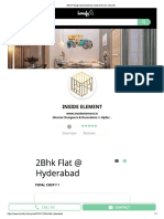 2Bhk Flat at Hyderabad by Inside Element - Homify