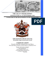 The Craft Freemasonry: Newsletter No.26 September 2008