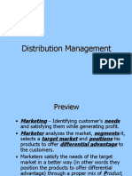 Distribution Management Channels and Strategies