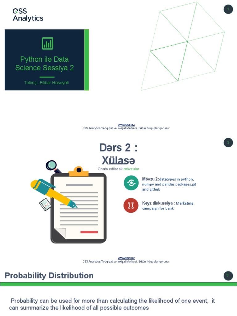 QSS Python Data Science Overview | PDF | Probability Distribution ...