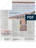 Cooperative still the sure way for Kenyans to own homes