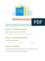 Devoir 4ème-3ème